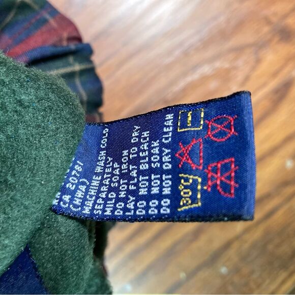 Vintage 90’s Tommy Hilfiger Ski Jacket, size Men’s L. Maroon, Green, Blue Plaid - Picture 9 of 9